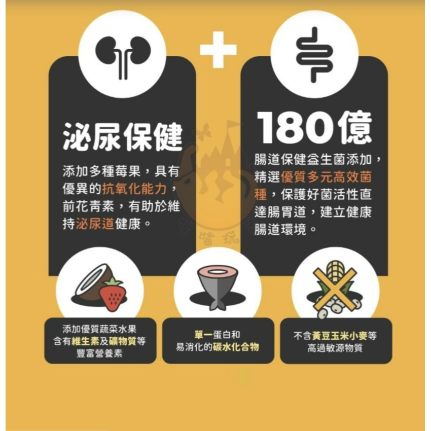 【喵玩國】陪心寵糧 無穀貓飼料 低碳貓糧-鮮雞野莓(泌尿+爆毛) & 低敏貓糧-海魚野莓(泌尿+腸道益生菌) 貓飼料-細節圖3