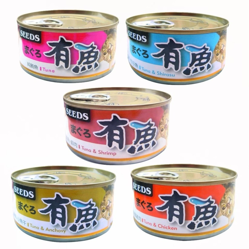 【喵玩國】惜時 seeds 有魚 貓罐頭 170g  聖萊西 貓罐頭 貓咪點心 副食罐 貓咪罐頭 貓罐 寵物罐頭-細節圖2