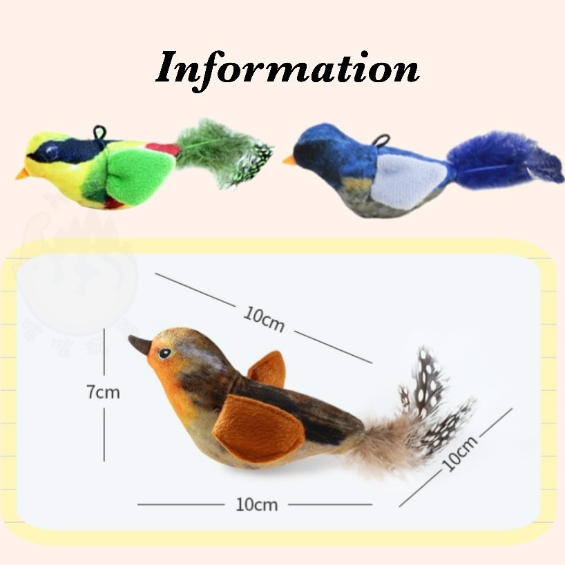 【喵玩國】叫叫鳥 仿真小鳥玩具 發聲貓玩具 貓咪互動玩具 仿真小鳥玩具 逗貓 發聲玩具 懶人逗貓神器 貓咪玩具 貓互動-細節圖6