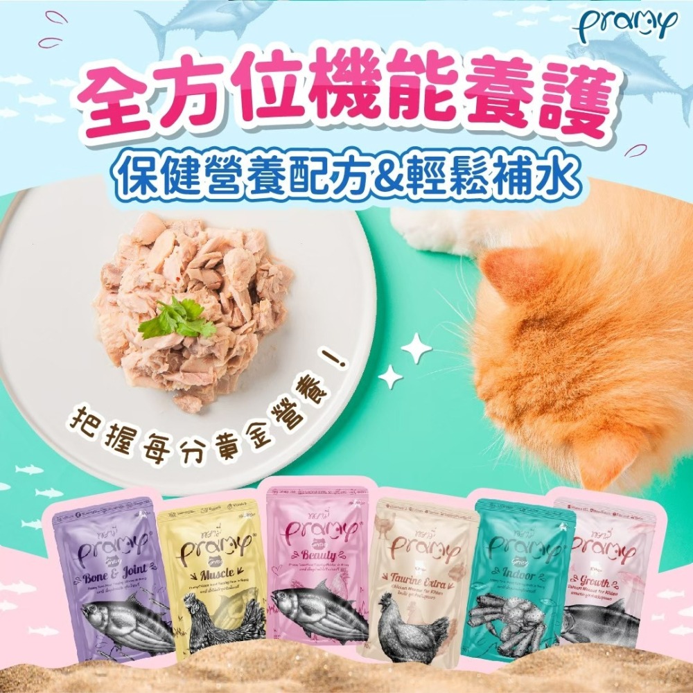 【喵玩國】Pramy 普拉貓咪餐包 主食餐包 貓咪慕斯 70g  寵物慕斯 貓咪餐包 貓湯包-細節圖2