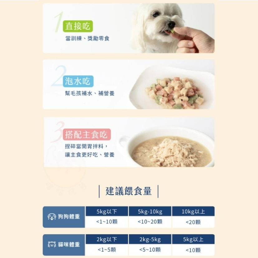 【喵玩國】汪喵星球 機能保健丁 20g 犬貓凍乾 保健零食 寵物零食 凍乾 貓凍乾 貓零食 寵物凍乾 狗零食 狗凍乾-細節圖6