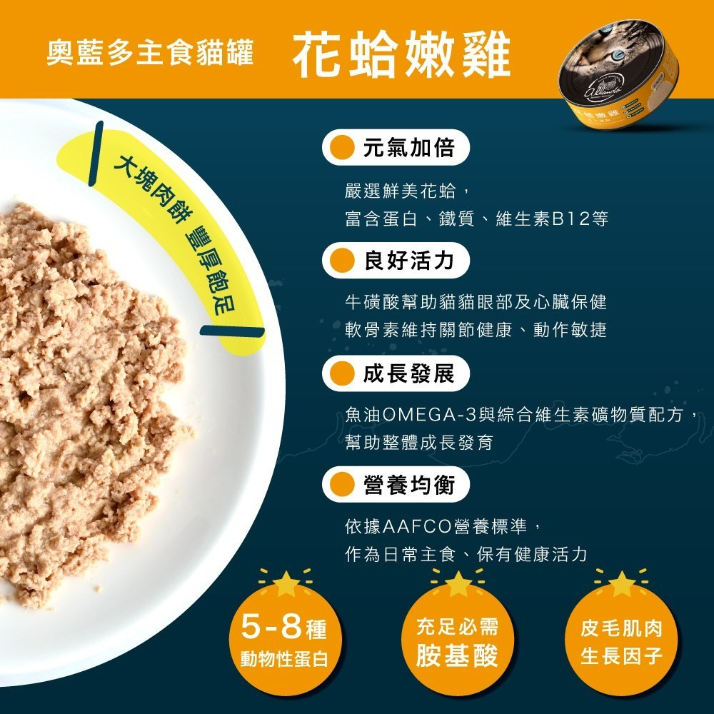 【喵玩國】奧藍多 Allando 主食貓罐 80g 純肉饗宴 貓主食罐 主食貓罐 肉泥主食罐 幕斯主食罐 幼貓罐頭-細節圖7