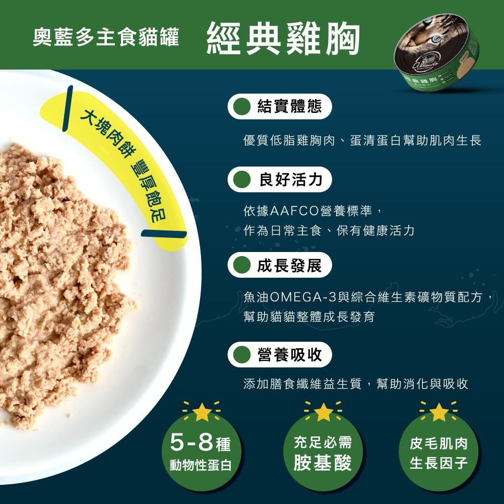 【喵玩國】奧藍多 Allando 主食貓罐 80g 純肉饗宴 貓主食罐 主食貓罐 肉泥主食罐 幕斯主食罐 幼貓罐頭-細節圖9
