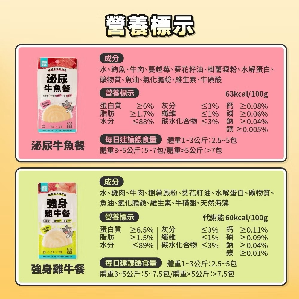 【喵玩國】怪獸部落 機能主食肉肉包 50g 貓肉泥 貓罐頭 貓主食 貓餐包 貓飼料 貓零食 貓點心 寵物餐包 貓罐-細節圖8