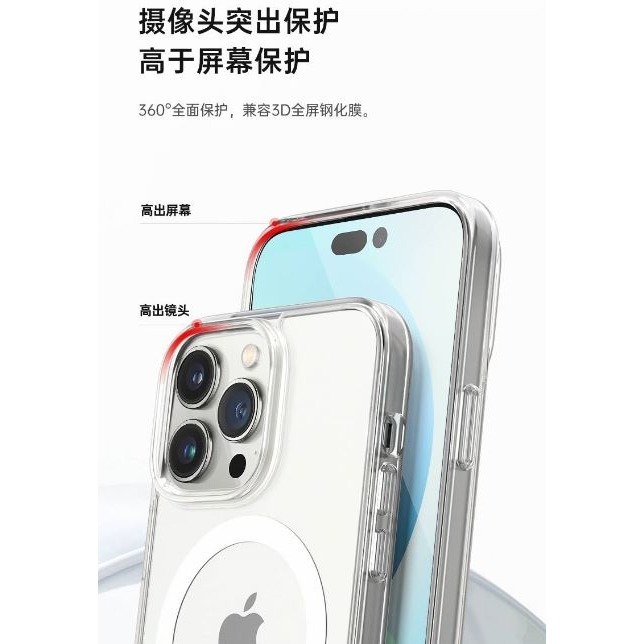SwitchEasy 魚骨牌 Crush晶透防摔保護殼 手機殼 透明殼 防摔殼 適用14/Plus/Pro/ProMax-細節圖5