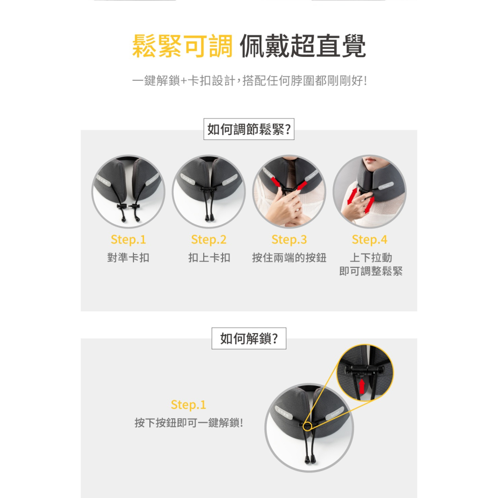 bonson 好好頸枕 外出頸枕 休息頸枕 旅遊頸枕 汽車頸枕 飛機頸枕 午休頸枕-細節圖7