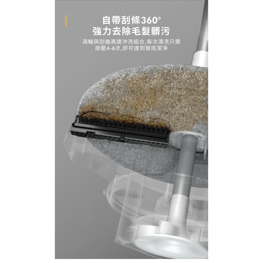 Bonson 淨汙分離超神拖把二代 淨汙分離免手洗 懶人拖 免洗拖把 旋轉拖把-細節圖4