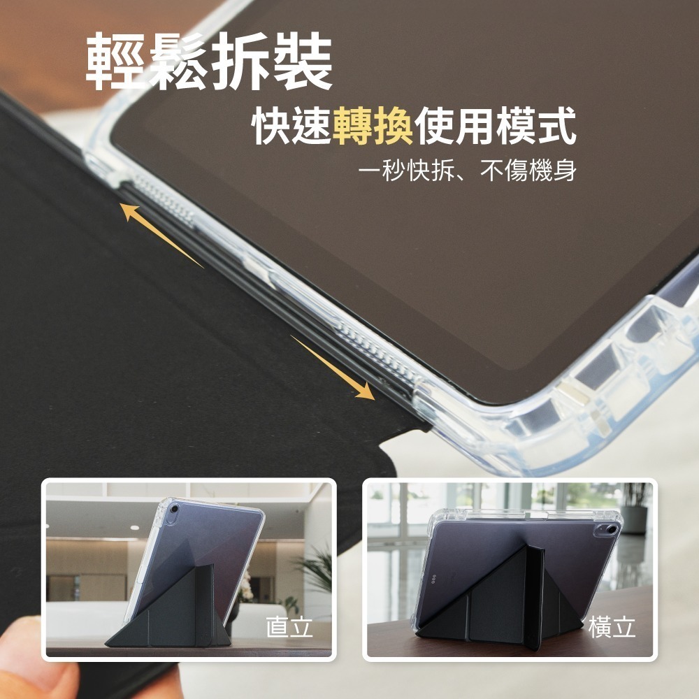 eiP 晶透 lite可拆式保護殼  iPad Pro M4 Air 平板套 iPad保護套-細節圖3