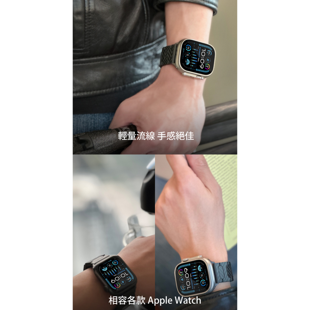 Just Mobile 1K 碳纖維磁扣式錶帶 Apple Watch 錶帶 9 8 7 6 5 SE 蘋果 手錶-細節圖5