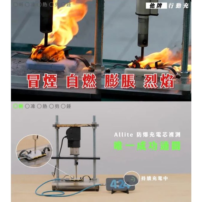 Allite  防爆充半固態行動電源 5000mAh / 10000mAh  3CCC認證標示Wh可帶上飛機✈️-細節圖5