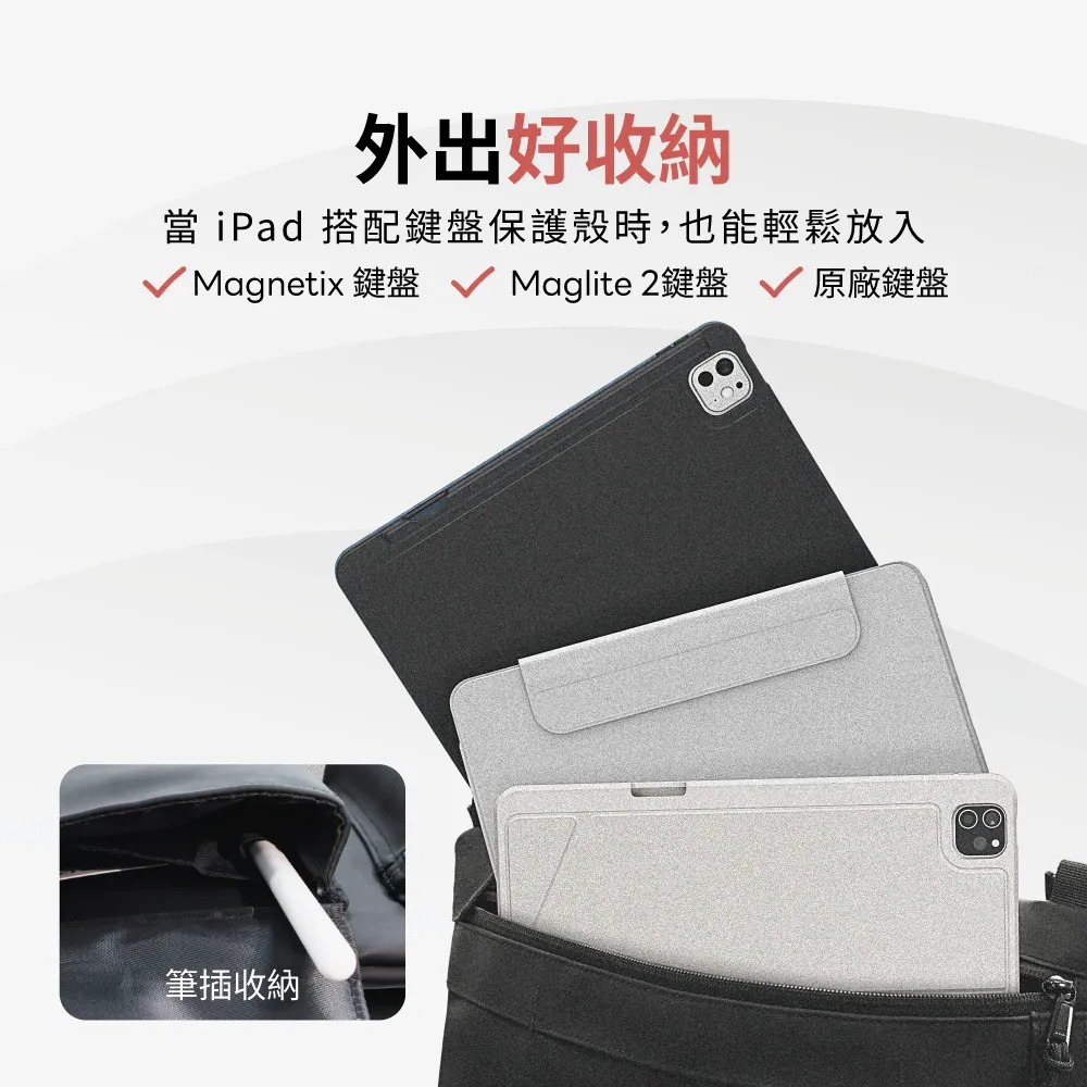 eiP 輕行小掛包平板保護包11吋 收納包 防潑水 內膽包 YKK拉鍊 iPad包 側背包 手提包-細節圖8