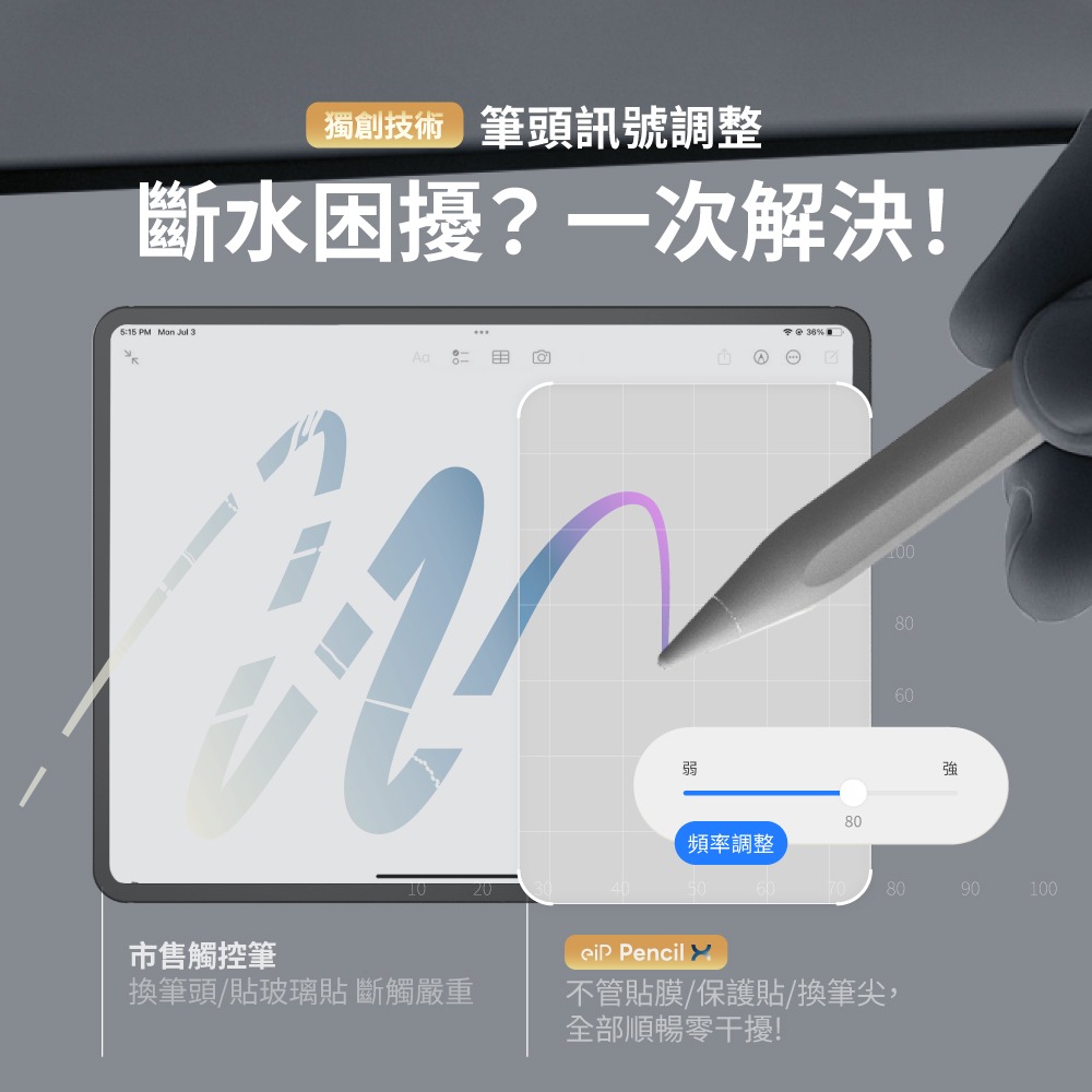 eiP Pencil X 觸控筆 適用 iPad Pro /Air5.6.7 M2 M3 M4 11吋/iPad11-細節圖3