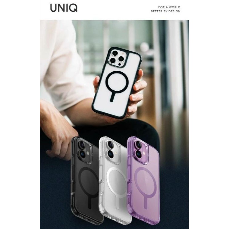 UNIQ｜Combat 四角強化軍規磁吸防摔三料保護殼 適用  iPhone 16-細節圖2