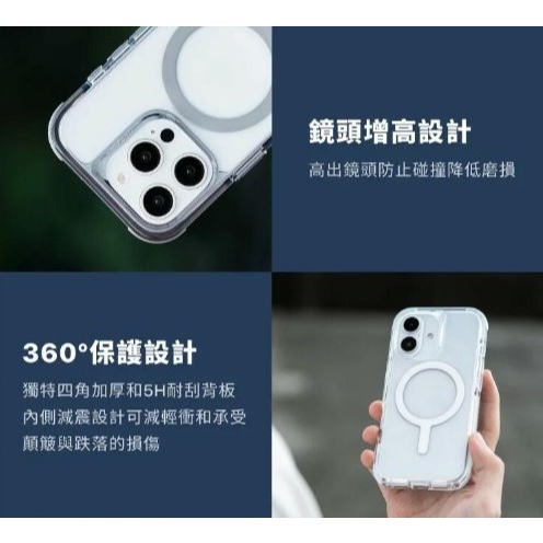 UNIQ｜Combat 四角強化軍規磁吸防摔三料保護殼 適用  iPhone 16-細節圖3