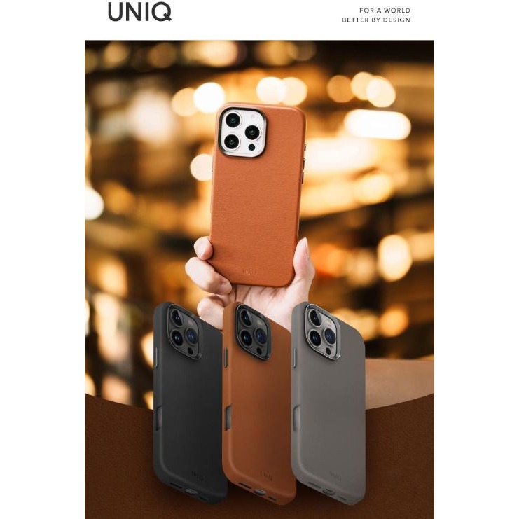 UNIQ｜Lyden 耐刮皮革磁吸手機殼 適用iPhone16 Pro/Pro Max-細節圖2