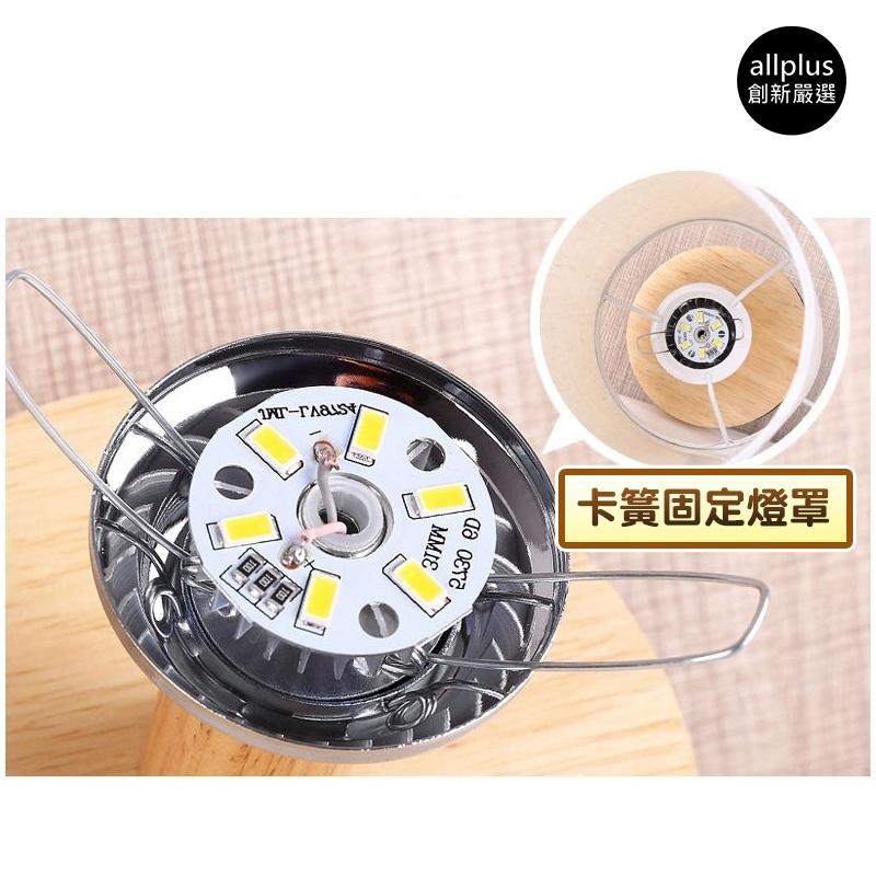 『台灣24H出貨』LED北歐床頭燈 北歐檯燈 復古檯燈 實木檯燈 小夜燈 桌燈 裝飾燈 床頭檯燈 可調光檯燈 床頭燈-細節圖5