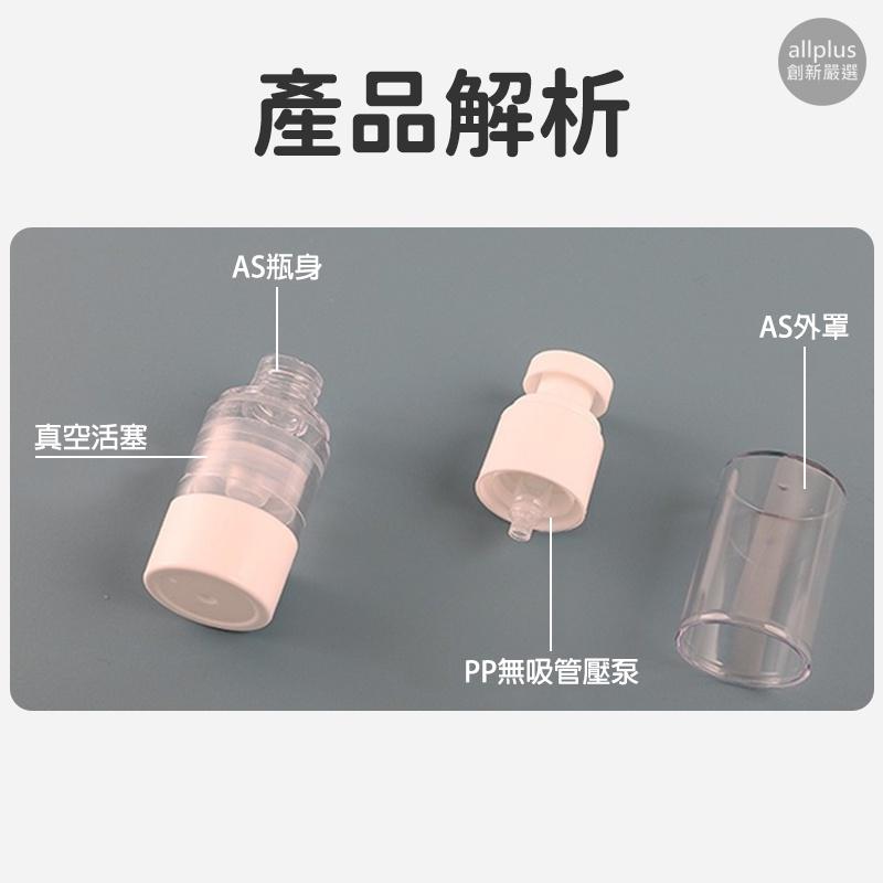 『台灣24H出貨』真空分裝瓶 分裝瓶 真空乳液瓶 旅行分裝瓶 按壓式分裝瓶 按壓瓶 酒精噴瓶 真空瓶 噴霧瓶 AS分裝瓶-細節圖8
