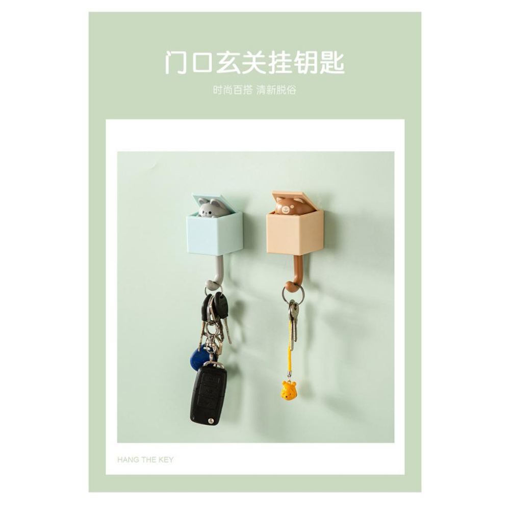 『台灣24H出貨』創意貓咪伸縮免釘孔掛勾 貓咪伸縮掛勾 貓咪鑰匙掛勾 貓咪探頭掛鉤 造型掛勾 貓咪掛勾 鑰匙架 鑰匙掛鉤-細節圖8