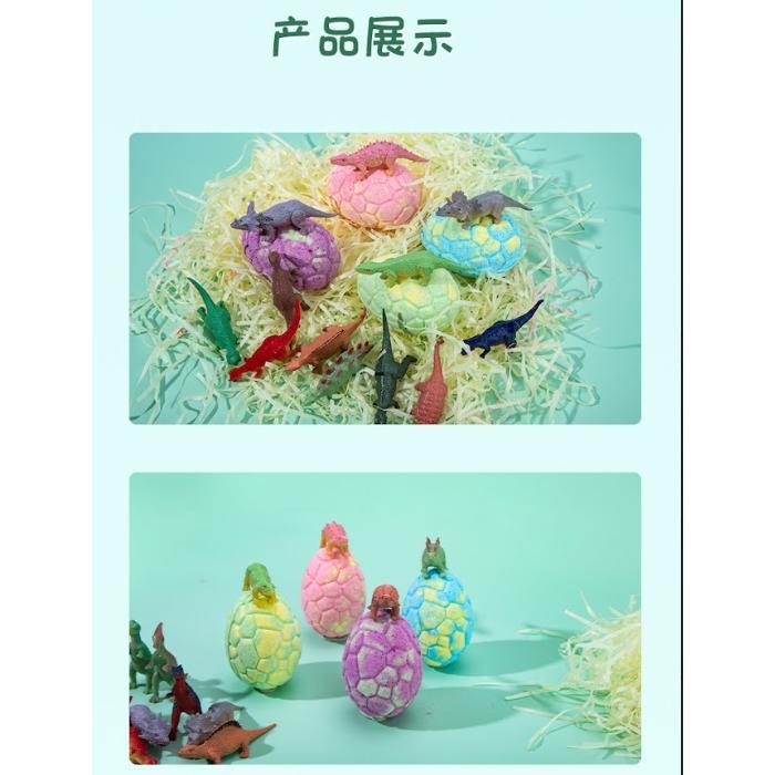 『台灣24H出貨』恐龍蛋沐浴球 彩虹沐浴球 雲朵沐浴球 精油沐浴球 恐龍公仔沐浴球 沐浴球 造型沐浴球 泡澡球 造型泡澡-細節圖8
