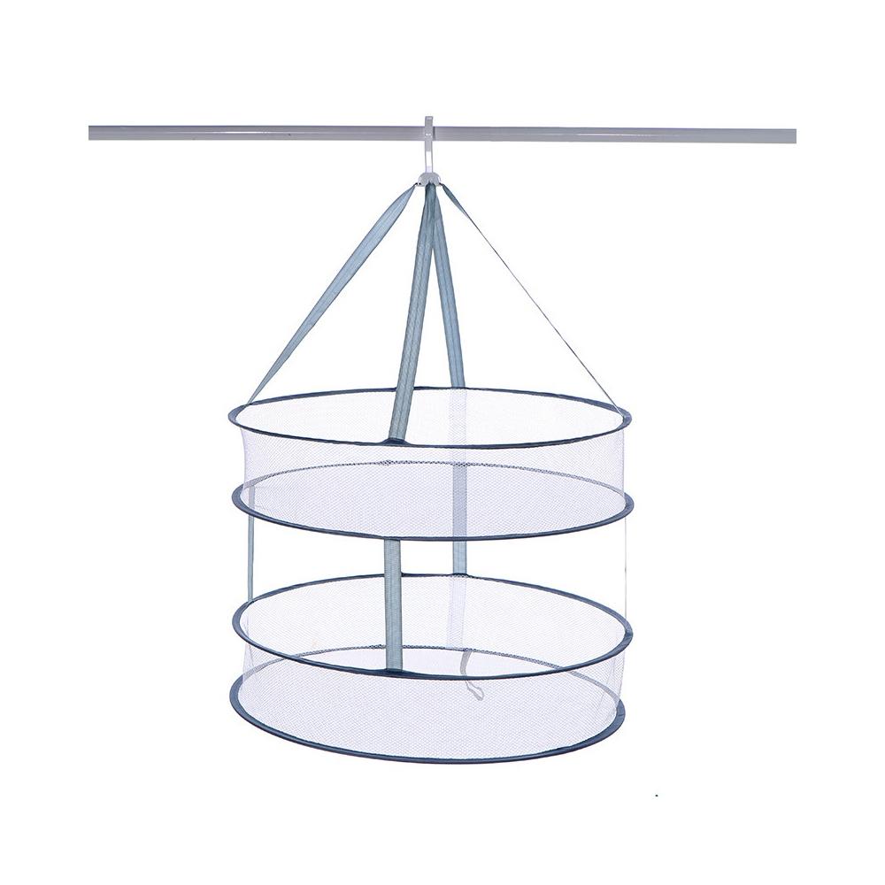 『台灣24H出貨』防變形曬衣網 雙層曬衣網 晾襪子神器 晾衣籃籃子 吊掛曬衣網 摺疊晾衣網 平鋪曬衣網 曬衣網 可折疊曬-細節圖2