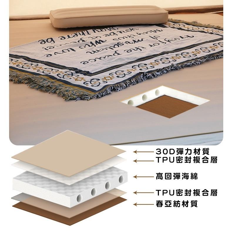 『台灣24H出貨』加厚自動充氣睡墊 單人睡墊 雙人床墊 充氣墊10公分厚睡墊 露營睡墊 宿舍床墊 加厚睡墊 睡墊 床墊-細節圖8