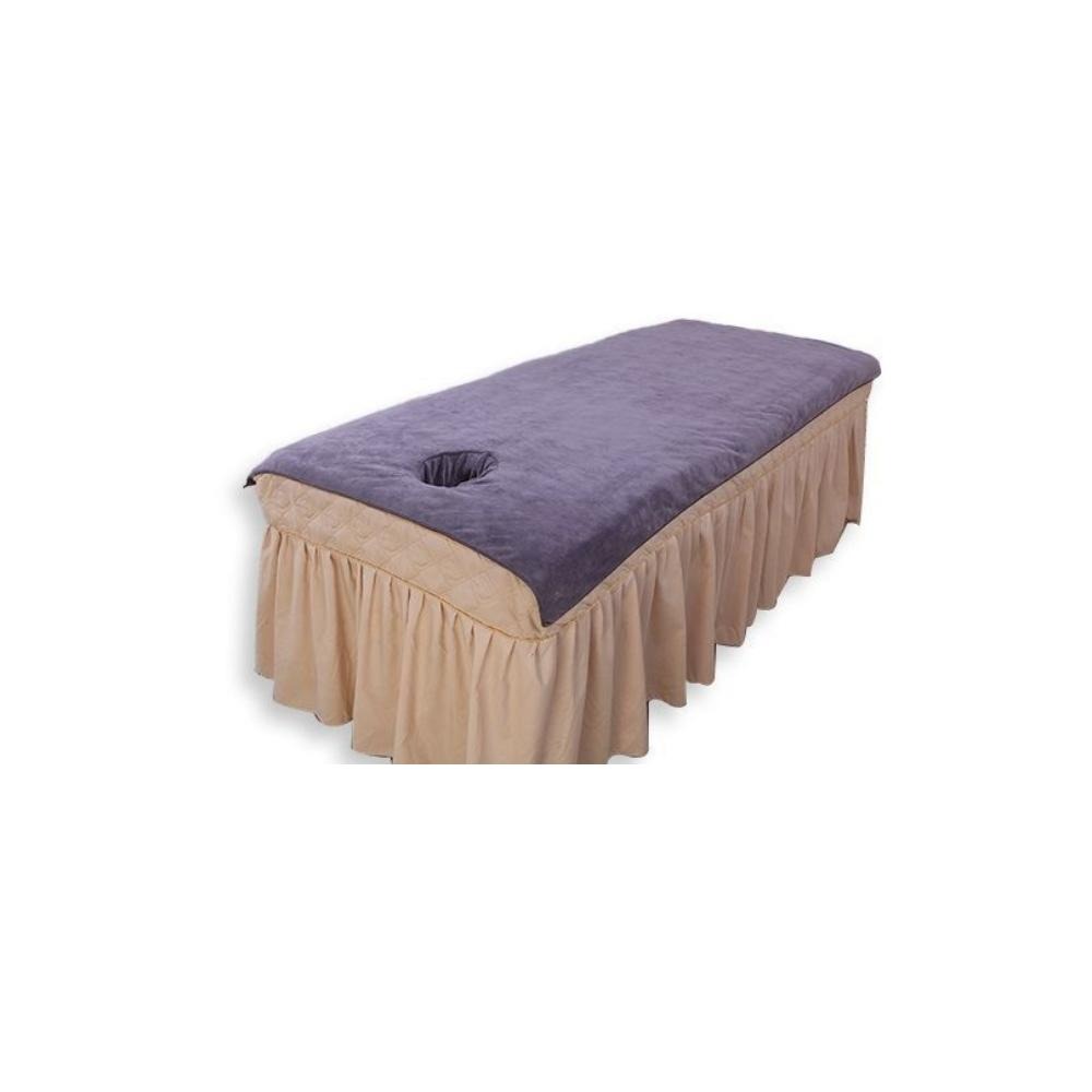 『台灣24H出貨』美容專用鋪床巾 鋪床毛巾 帶洞鋪床巾 美容床床單 美容專用加厚鋪床巾 按摩用床單 加厚加長美容床巾-細節圖2