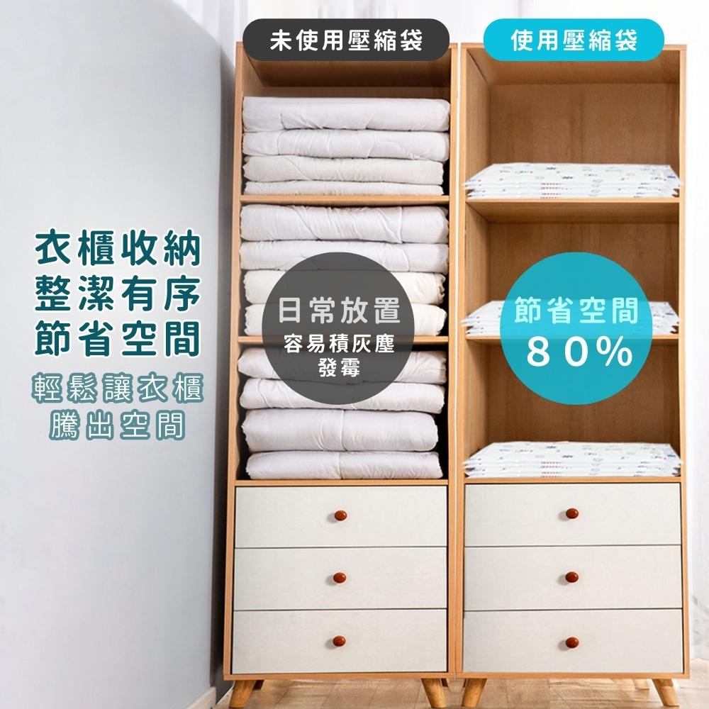 『台灣24H出貨』真空壓縮袋 羽絨服棉被專用收納袋 衣物棉被真空壓縮袋 加大加厚壓縮袋 抽氣式壓縮袋 真空抽氣壓縮袋-細節圖7