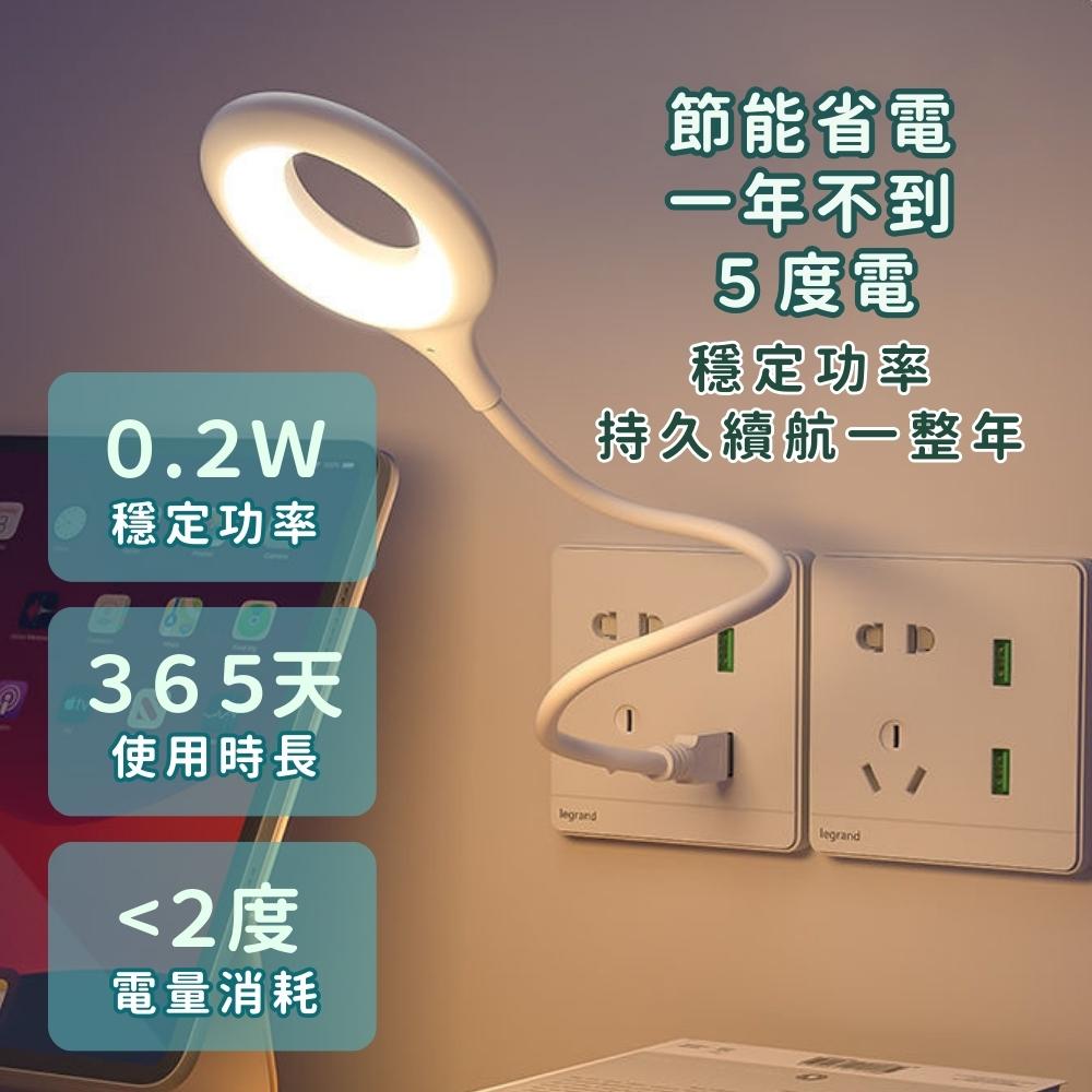 『台灣24H出貨』智能聲控燈 聲控小夜燈 智能語音檯燈 柔光聲控圈圈燈 日光燈 小夜燈 小檯燈USB小夜燈 LED檯燈-細節圖9