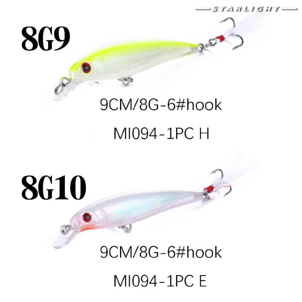 【星光釣具】路亞 米諾 路亞假餌 Minnow 9cm 8g 泳型自然 假餌 釣魚餌 米諾假餌 米諾餌 路亞米諾-細節圖7