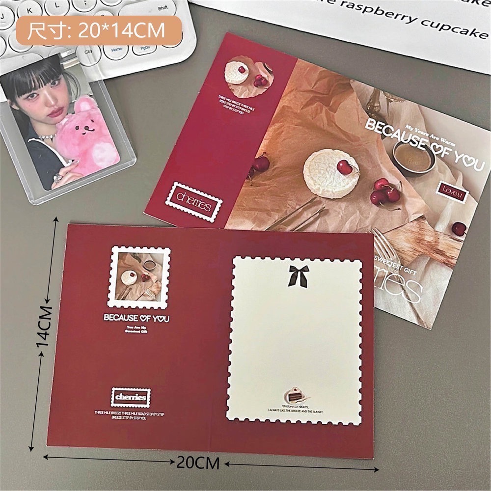 Jane’s 簡飾生活｜ins 對折卡10入♥-細節圖2