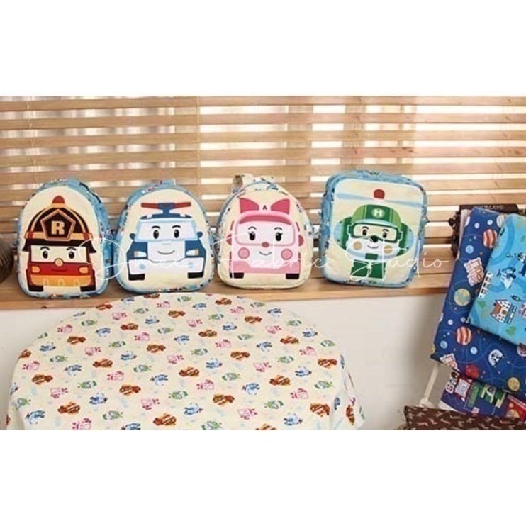 🔥一份含全部圖案🔥韓國布 純棉布 Poli波力 定位布 抱枕 娃娃材料 毯子 被子 安寶 赫利 羅伊 版權布 萬-細節圖5