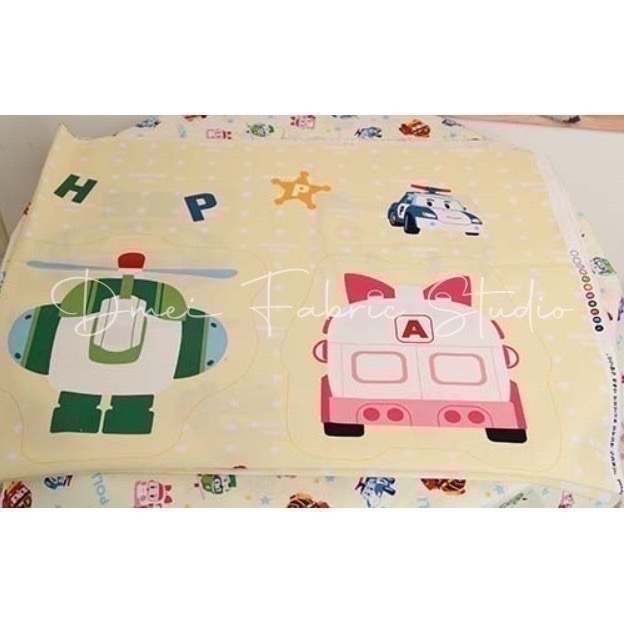 🔥一份含全部圖案🔥韓國布 純棉布 Poli波力 定位布 抱枕 娃娃材料 毯子 被子 安寶 赫利 羅伊 版權布 萬-細節圖6