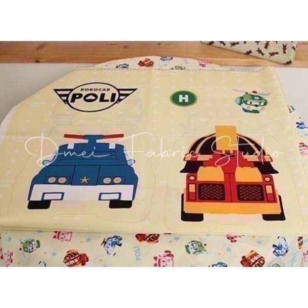 🔥一份含全部圖案🔥韓國布 純棉布 Poli波力 定位布 抱枕 娃娃材料 毯子 被子 安寶 赫利 羅伊 版權布 萬-細節圖8