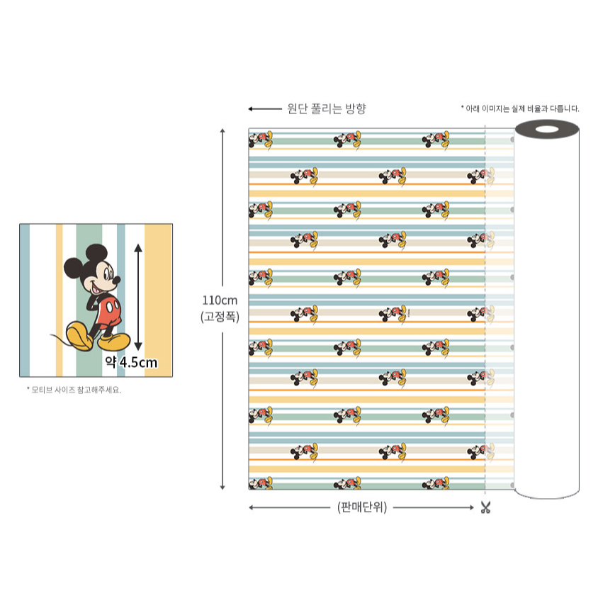 🌸現貨🌸韓國布 純棉布 版權布 迪士尼 米奇與好朋友系列3款-細節圖6