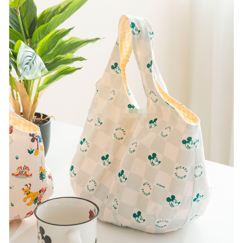 🌸現貨🌸韓國布 純棉布 版權布 迪士尼 米奇與好朋友系列 C方格米奇-細節圖3