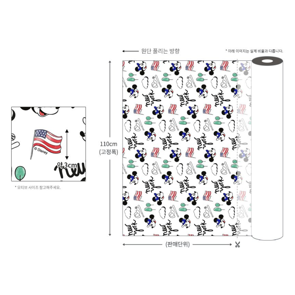 🌸現貨🌸韓國布 純棉布 版權布 迪士尼 NewYork大聯盟棒球米奇 棒球布料 球類-細節圖4