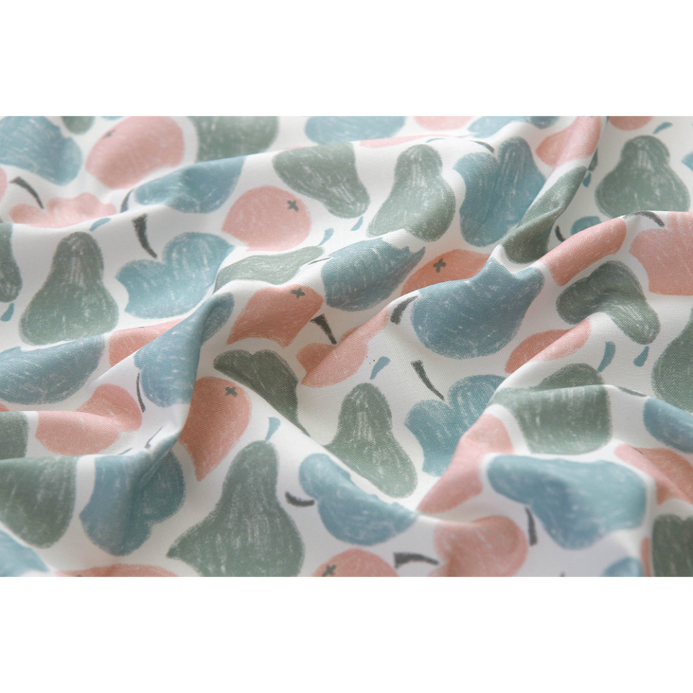 🌸現貨🌸韓國布 純棉布 蠟筆水果 手作 材料 DIY-細節圖2