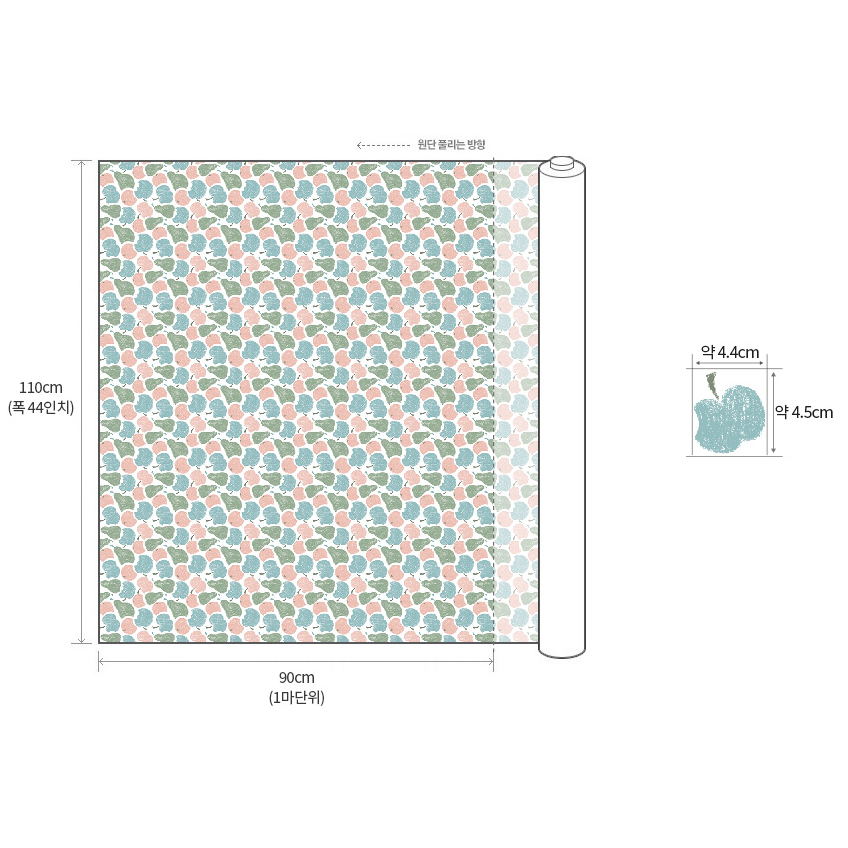 🌸現貨🌸韓國布 純棉布 蠟筆水果 手作 材料 DIY-細節圖4