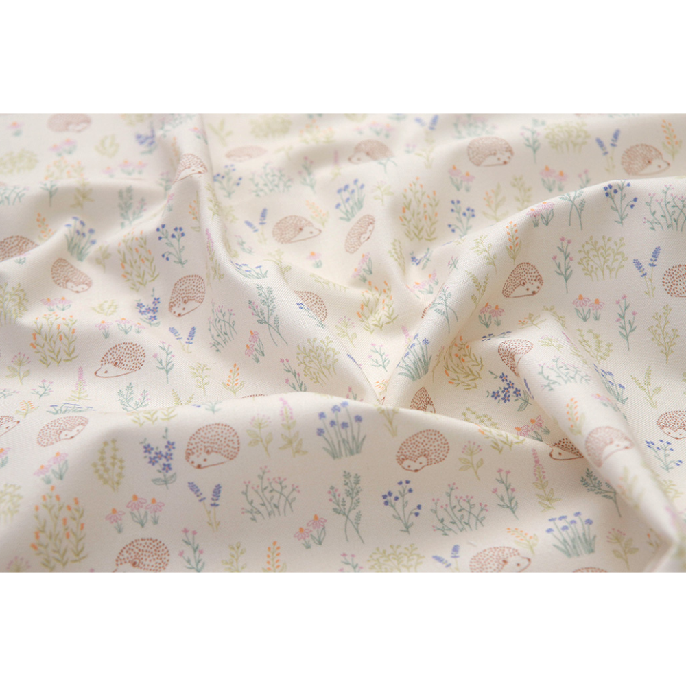 🌸現貨🌸韓國布 純棉布 布料 線條小刺蝟 手作 材料 DIY-細節圖2