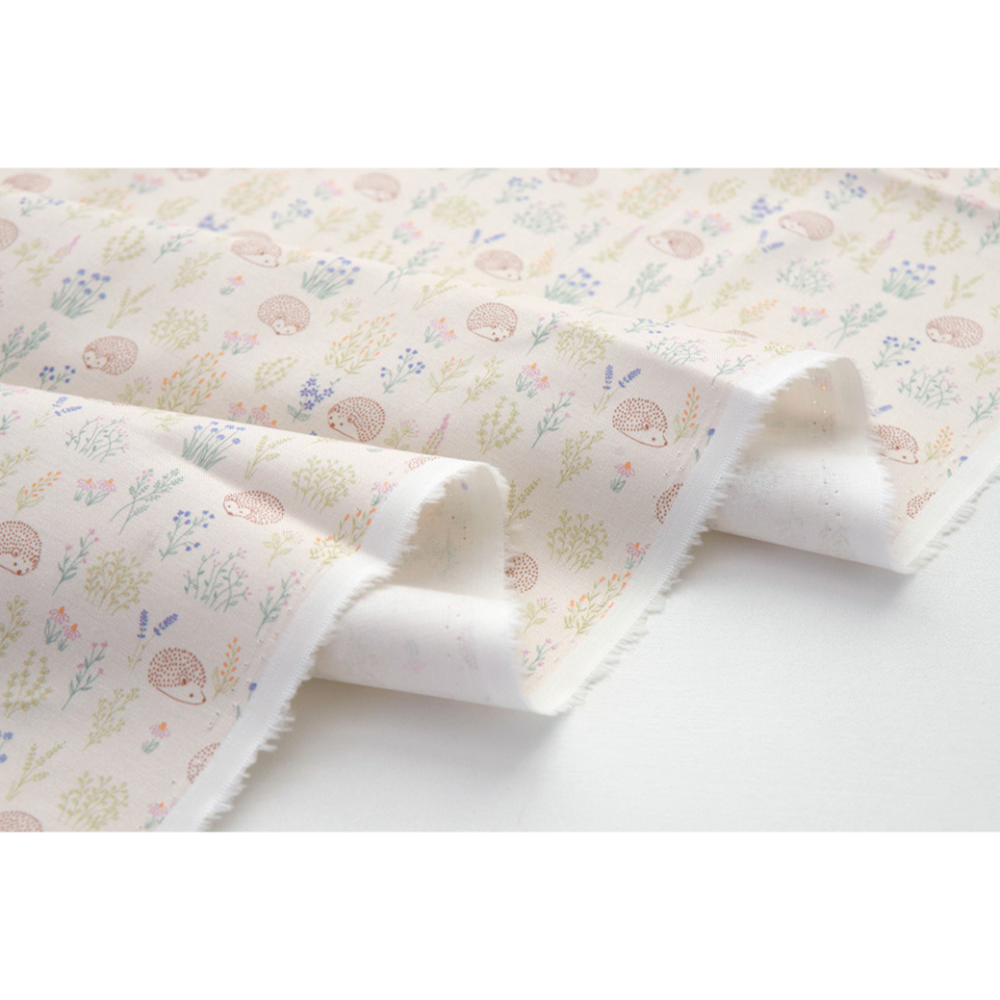 🌸現貨🌸韓國布 純棉布 布料 線條小刺蝟 手作 材料 DIY-細節圖3