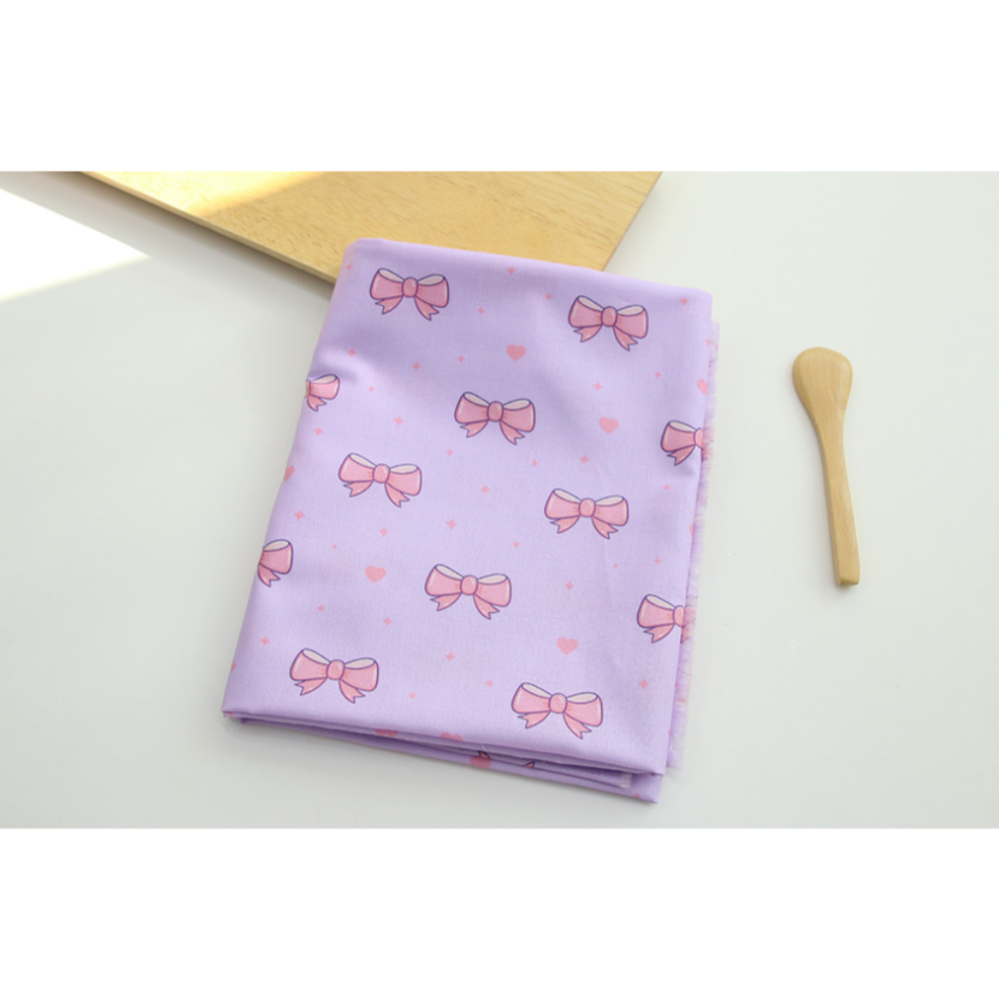 🌸現貨🌸韓國布 純棉布 布料 愛心蝴蝶結2色 手作 材料 DIY-細節圖5