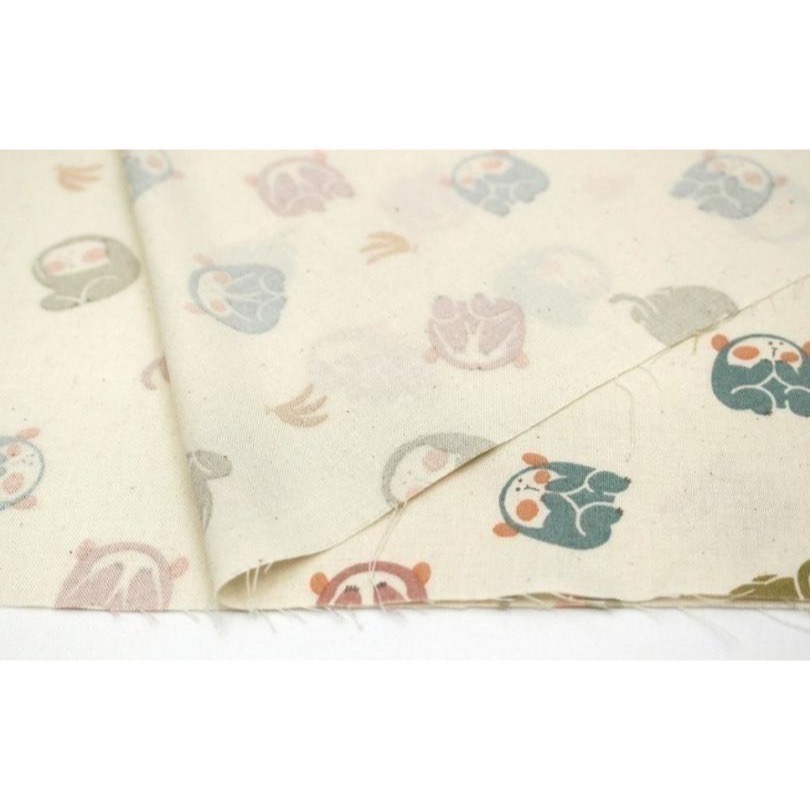 🌸現貨🌸日本布 純棉布 三猿 非禮勿視🙈非禮勿言🙊非禮勿聽🙉 猴子  猴年布料 手作 喜氣 新年 好運 口金-細節圖2