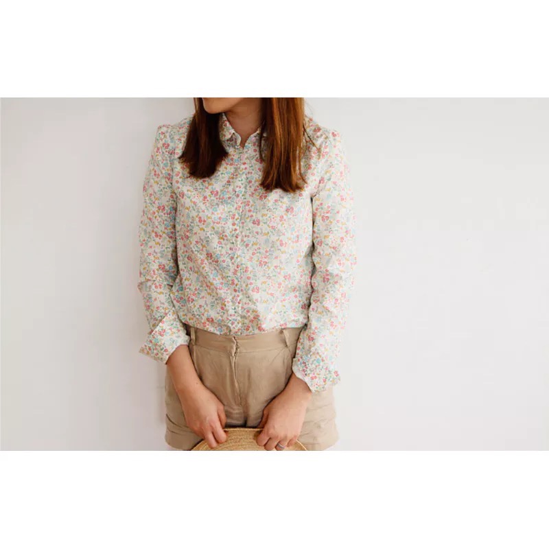 🌸現貨🌸韓國布 碎花小貓2色 貓咪布料 韓布 薄棉布 棉布 30支棉 碎花布 兒童洋裝布料 動物 花-細節圖5