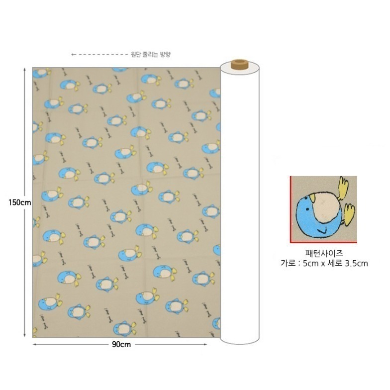 🌸現貨🌸韓國布 純棉布 Good Day 企鵝 布料 材料 DIY 手作-細節圖3