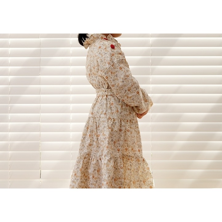 🌸現貨🌸韓國布 純棉布 鼠尾花草 鼠尾草 薄棉布 棉布 花草布 花布 純棉布 洋裁 口水巾 圍兜 海軍藍 洋裁布料-細節圖9