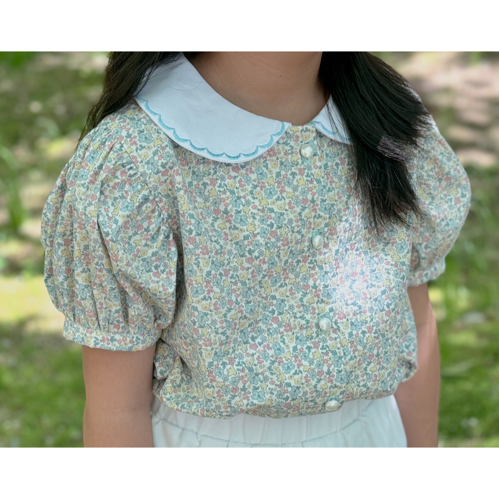 🌸現貨🌸韓國布 『多芬小花』棉布 印花布 碎花布 彌月禮盒 圍兜兜 韓國布料 手作材料 DIY-細節圖4