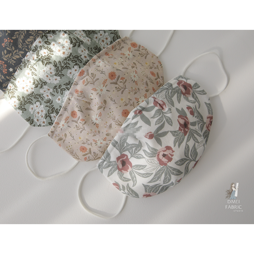 🌸現貨🌸韓國布 『古典雛菊』 純棉布 DTP 棉布 碎花布 印花布 彌月禮盒 女寶洋裝 縫紉手作材料 360度花兜布-細節圖4