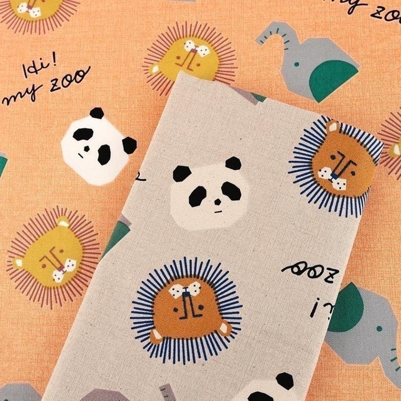 🌸現貨🌸日本布 純棉布 20支牛津棉 HI! MY ZOO 我的動物園3色-細節圖2