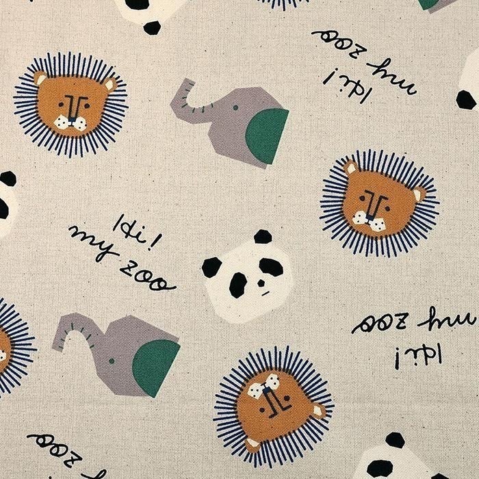 🌸現貨🌸日本布 純棉布 20支牛津棉 HI! MY ZOO 我的動物園3色-細節圖7