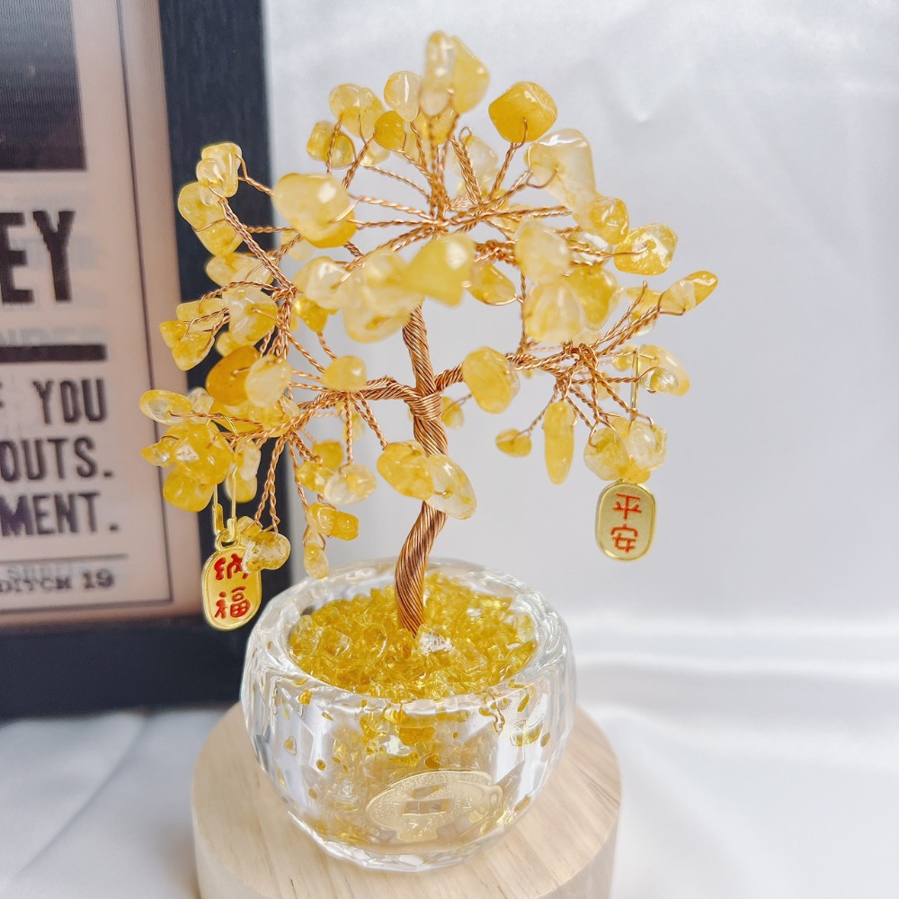 職場必備🔥天然水晶樹❗️送禮自用，招財擋煞第一首選-規格圖4